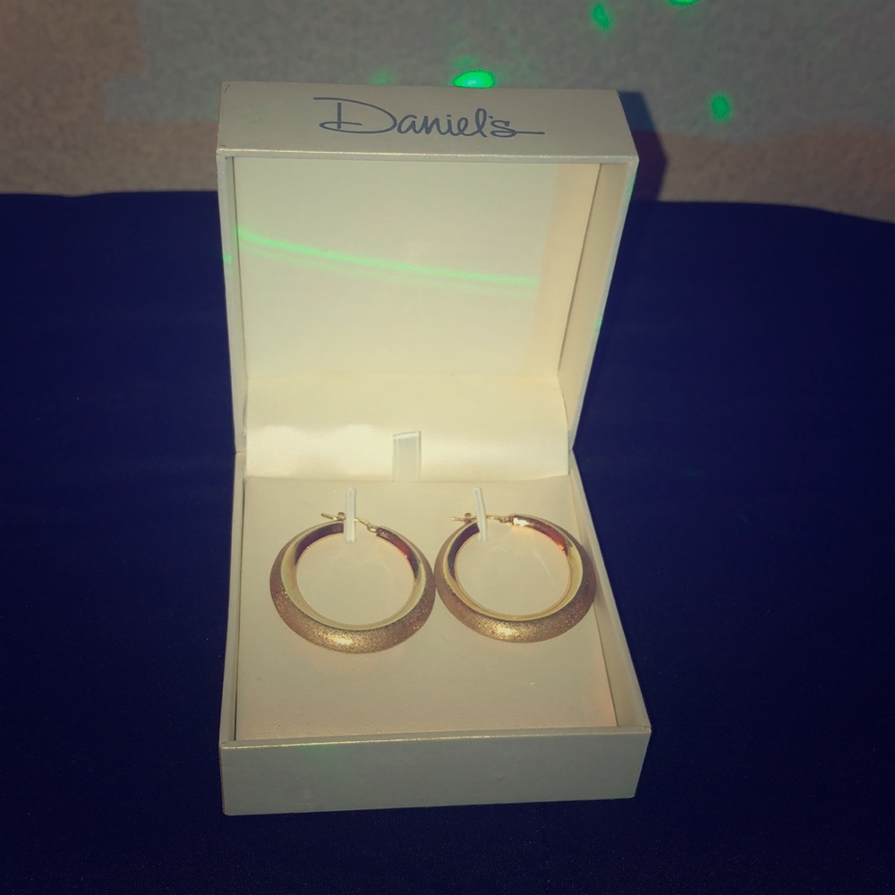 Daniels 24 Karat Hoop Earrings